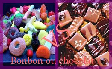 Bonbon vs chocolat